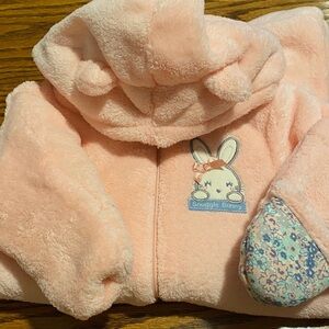 Little Wonders Pink Snuggle Bunny Footie